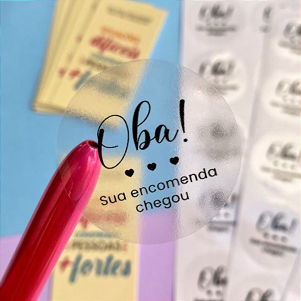 Etiquetas Oba Seu Pedido Chegou