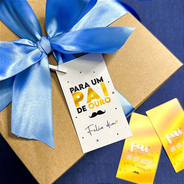 10un Cartão "Pai de Ouro" - Coleção Dia dos Pais