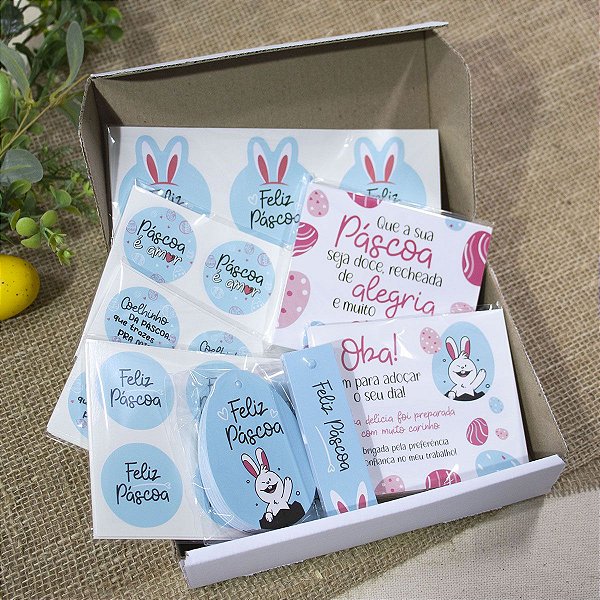 Kit Azul - Coleção Páscoa (Completa c/ 8 produtos)