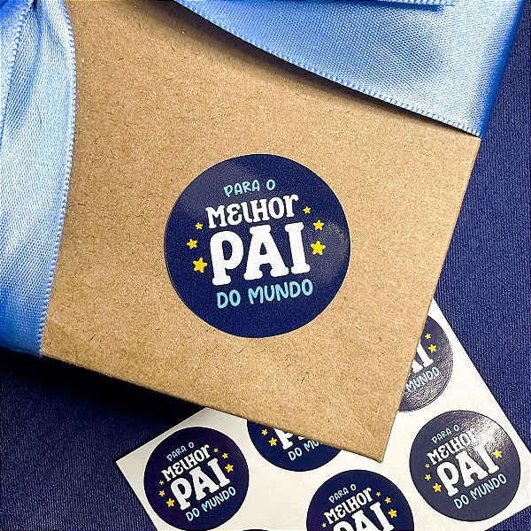 25un Adesivo "Melhor Pai" - Coleção Dia dos Pais