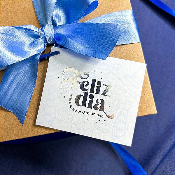 10un Postal Hot Stamping "Feliz Dia" - Coleção Dia dos Pais