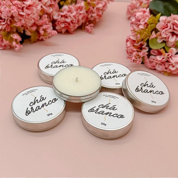 4un Vela Aromática Chá Branco 20g