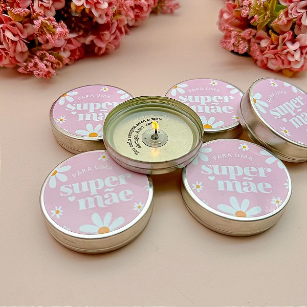 4un Vela Aromática "Super Mãe" Vanilla 20g