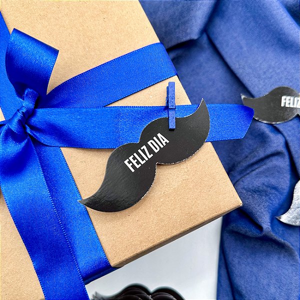 10un Tag Bigode "Feliz Dia" - Coleção Dia dos Pais