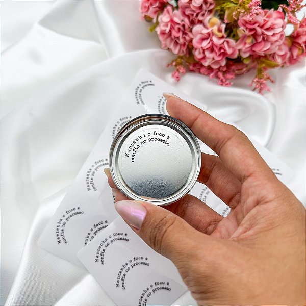 25un Adesivo Frase Surpresa para Vela (P/ Fundo da Latinha 20g) - FRASE 5