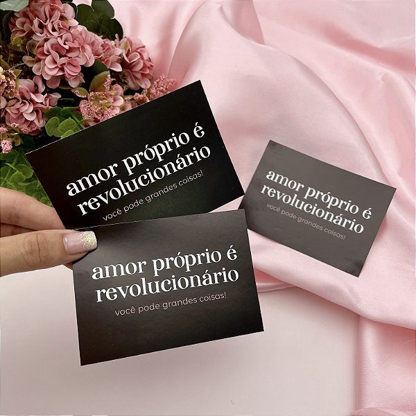 25un Mini Folheto "Amor Próprio é Revolucionário" Preto