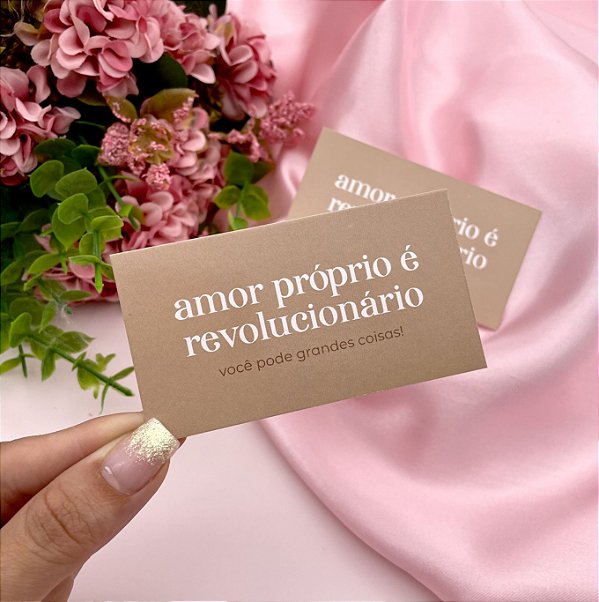 10un Cartão "Amor Próprio é Revolucionário" Nude