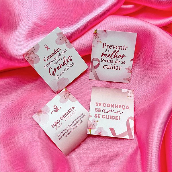 20un Mini Cartão Frases - Coleção Outubro Rosa