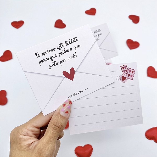 10un Postal  "Bilhete" - Coleção Dia dos Namorados