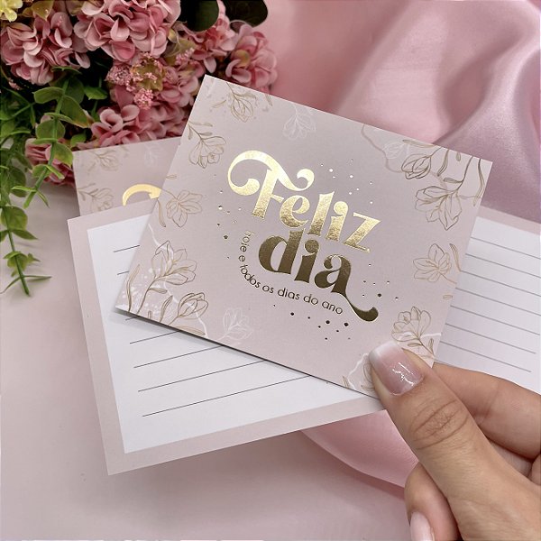 Postal Hot Stamping "Feliz Dia"