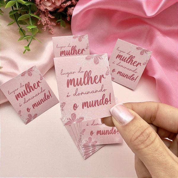 Mini Cartão "Lugar de Mulher"