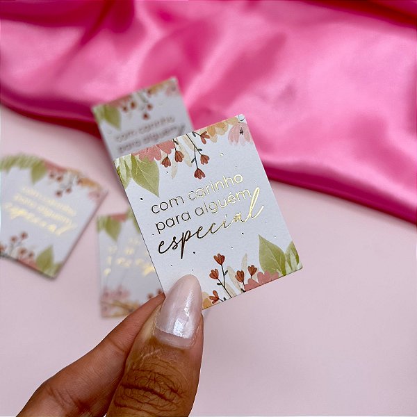 Mini Cartão Hot Stamping "Para Alguém Especial"