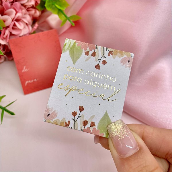 Mini Cartão Hot Stamping "Para Alguém Especial"