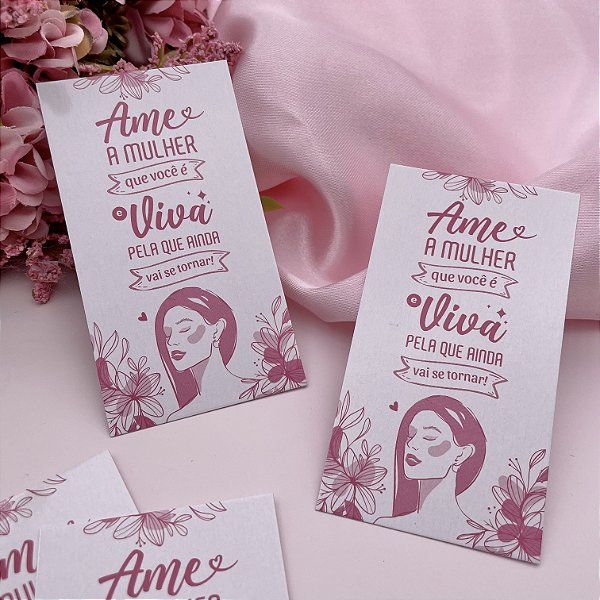 Cartão "Ame a Mulher"