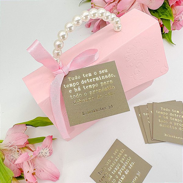 Mini Cartão Hot Stamping "Propósito" - Coleção Bíblica