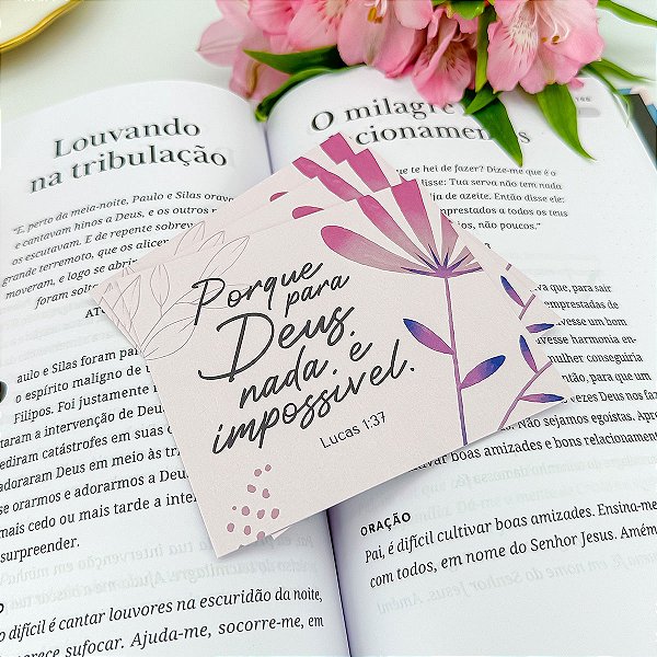 Postal  "Para Deus" - Coleção Bíblica