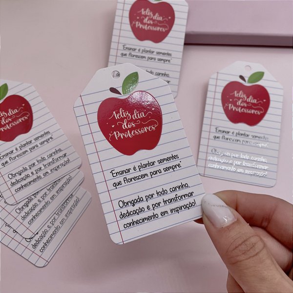 Tag "Feliz Dia dos Professores" - Coleção Dia dos Professores
