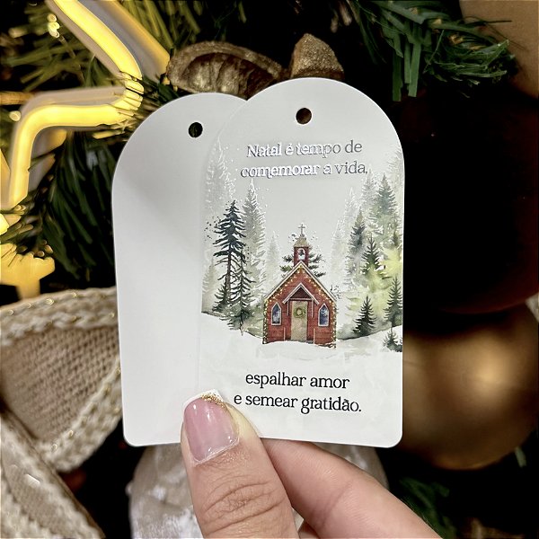 Tag "Capela Nevada" - Coleção Natal