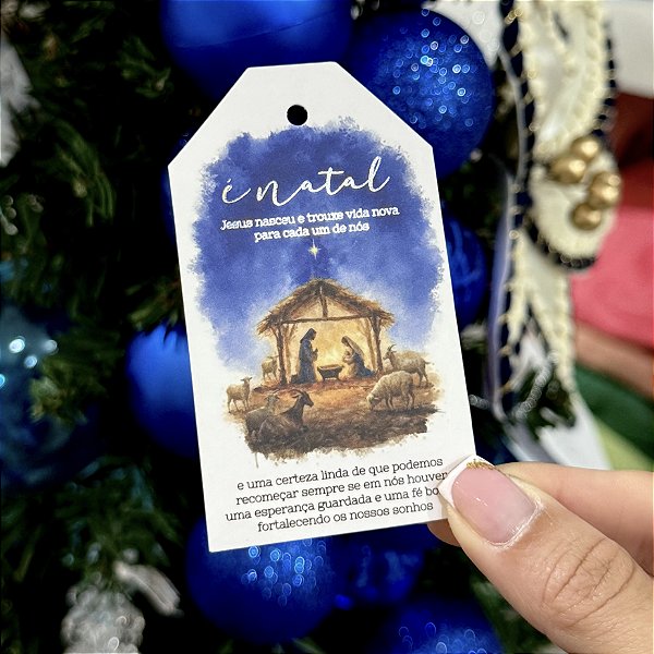 Tag "Estrela de Belém" - Coleção Natal