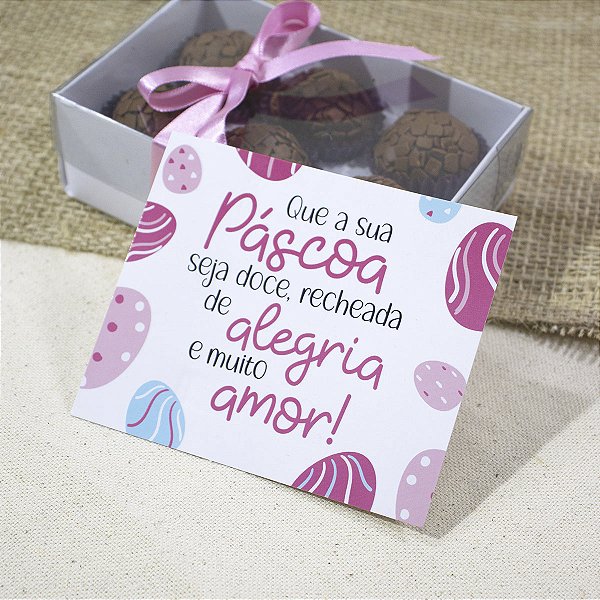 Postal "Seja Doce" Verniz Localizado - Coleção Páscoa