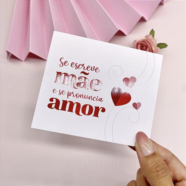 Postal Verniz Localizado "Se Escreve" - Coleção Dia das Mães