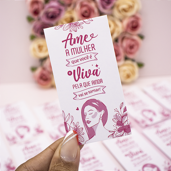 10un Cartão "Ame a Mulher" - Coleção Dia das Mulheres