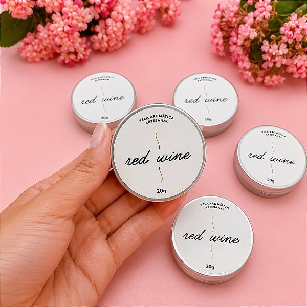 200un Adesivos para Velas " Red Wine"
