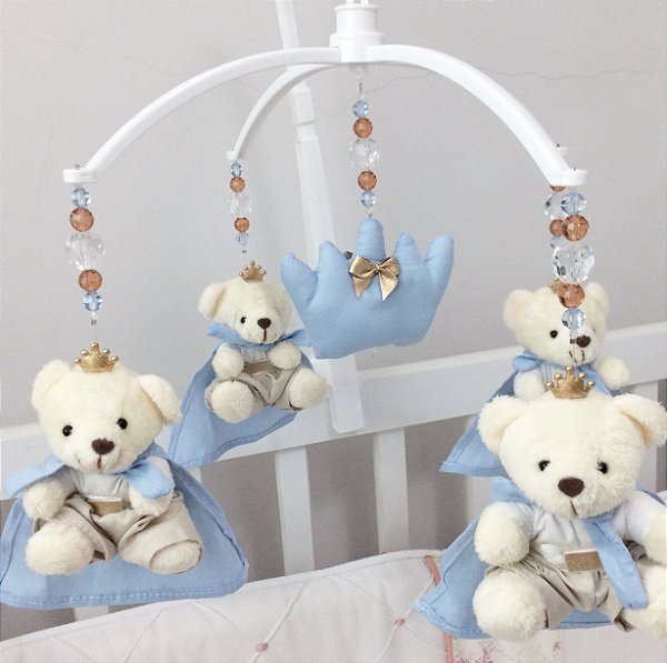 Móbile de berço ursinho príncipe azul | MBL004