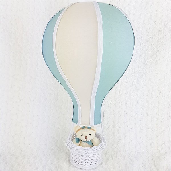 Lustre balão verde malva e bege | LTS002