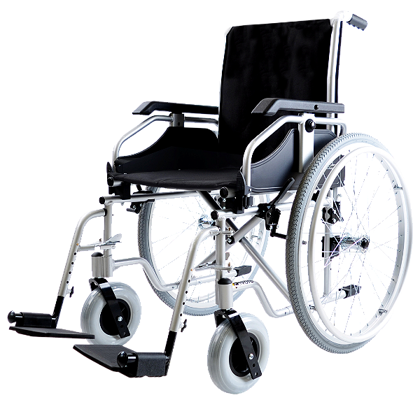 Cadeira de Rodas Coyote Alumínio  120Kg 45cm Dobrável Loh Medical