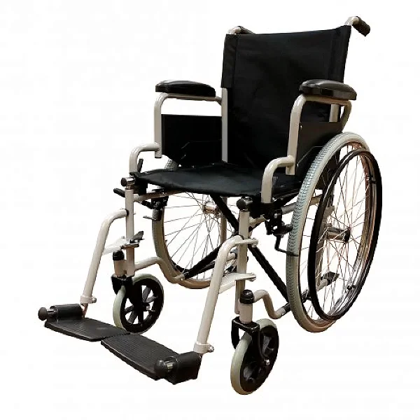Cadeira de Rodas Coyote Aço 100Kg 40,5cm Dobrável Loh Medical