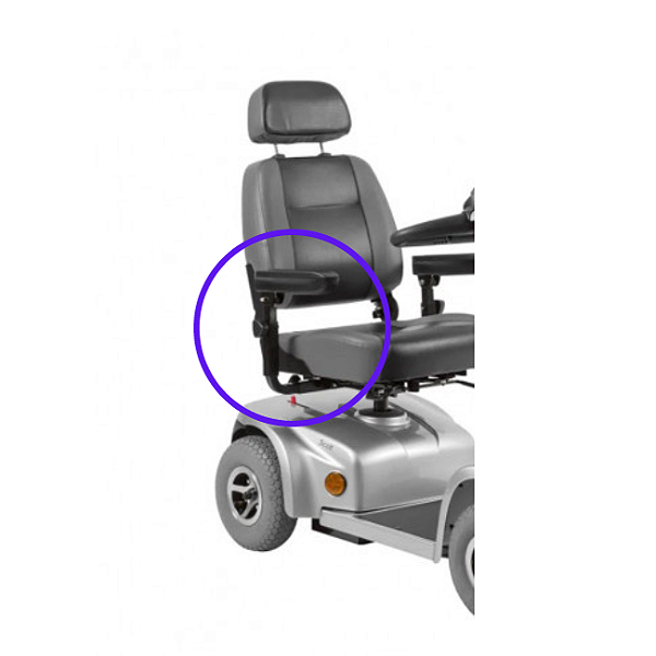 Apoio de Braço Completo Cadeira Motorizada Scooter Scott X / XL Direito Ottobock