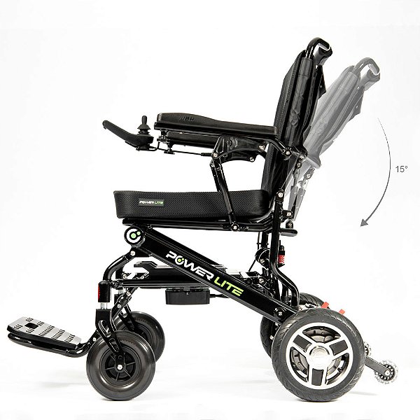 Cadeira de Rodas Motorizada Leve Compacta e Dobrável em Alumínio Compact IN Powerlite