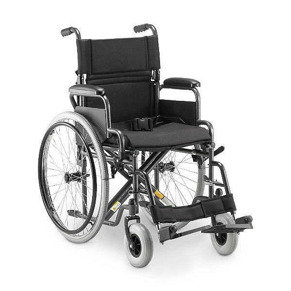 Cadeira de Rodas em Aço Carbono 120Kg Dobrável D400 Dellamed