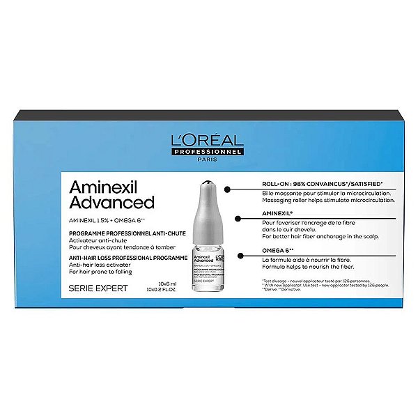 Aminexil Advanced Antiqueda L’Oréal Professionnel - 10x 6ml