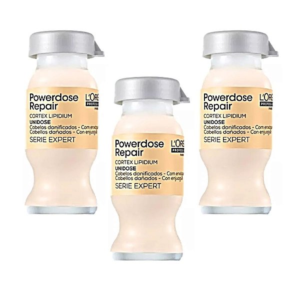 Kit L’Oréal Professionnel Powerdose Repair Cortex Lipidium 3x10ml