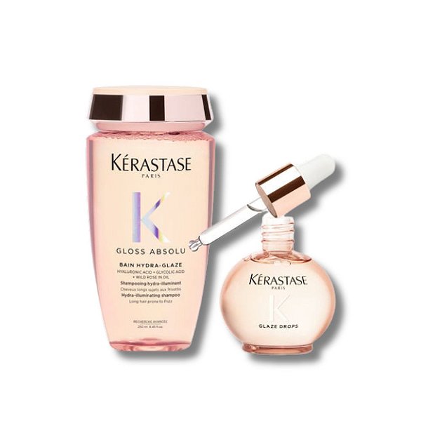 Kit Kérastase Gloss Absolu Essencial - Shampoo e Óleo Gloss - NOVIDADE