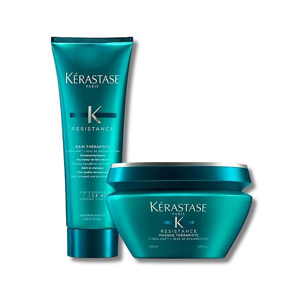Kit Kérastase Résistance Therapiste - Reconstrução Profunda - Shampoo + Máscara