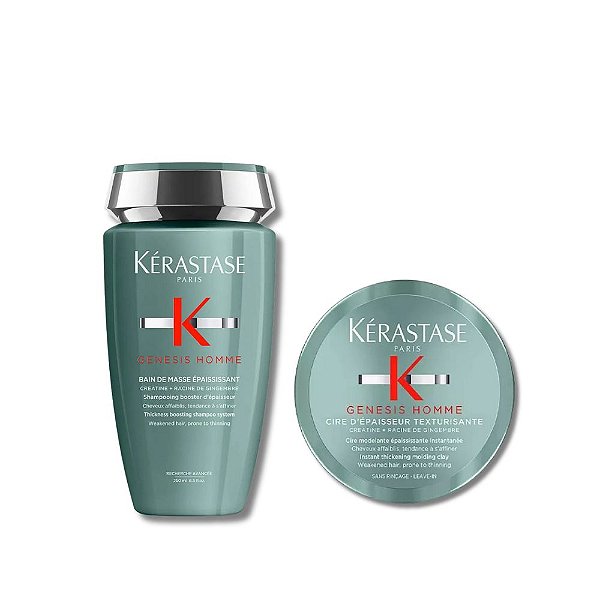 Kit Genesis Homme Shampoo para Massa e Pomada Modeladora