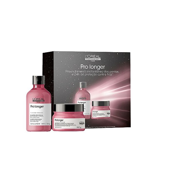 Kit L'Oréal Professionnel Pro Longer Máscara 250ml + Shampoo 300ml