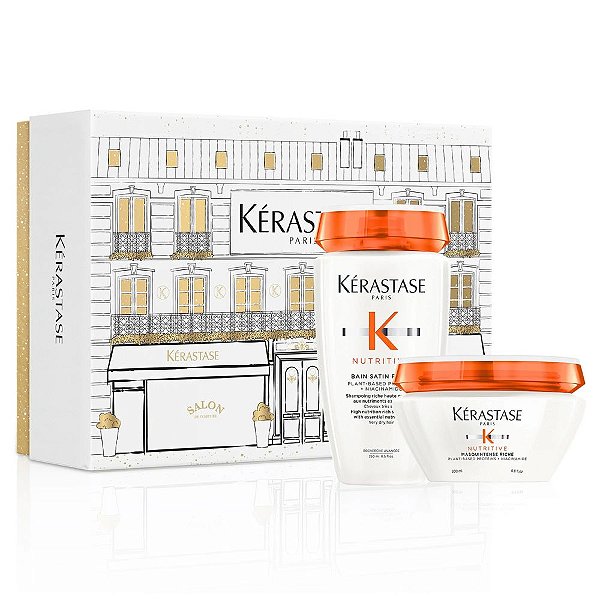 Coffret Presente Kérastase Nutritive - Shampoo Riche e Máscara Riche