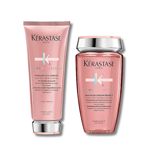 Kit Kérastase Chroma Absolu - Shampoo Riche 250ml e Condicionador 200ml