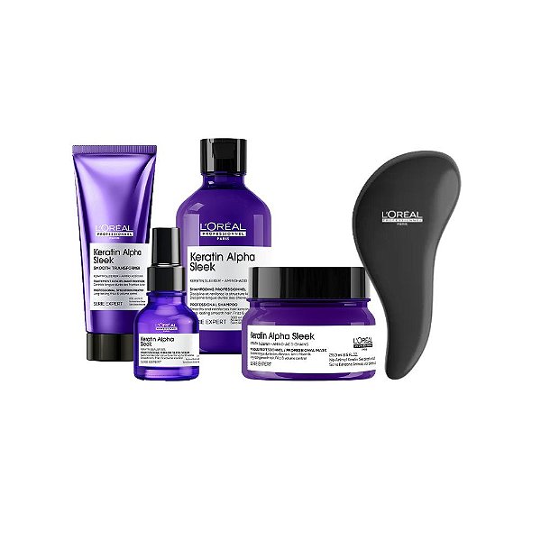 Kit Completo L'Oréal Keratin Alpha Sleek + Brinde Exclusivo