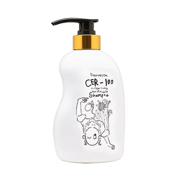 Elizavecca CER-100 Com Colágeno A+ Muscle - Shampoo Fortalecedor 500ml