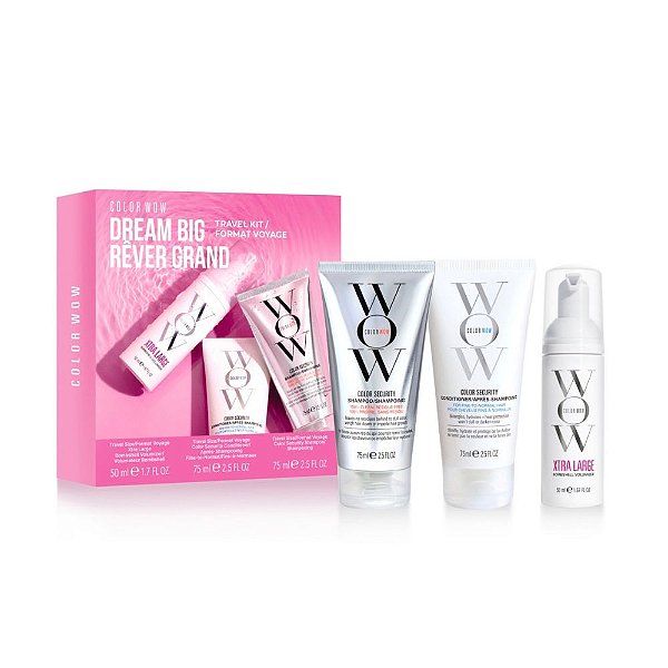 Color Wow Dream Big Rêver Grand - Kit Viagem - 75Ml + 75Ml + 50Ml