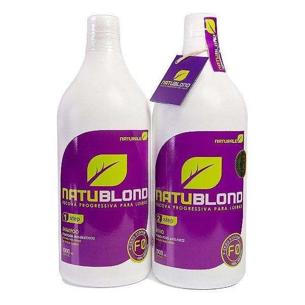 Naturale Escova Progressiva Blond Organica 2x1 Litro Platinados