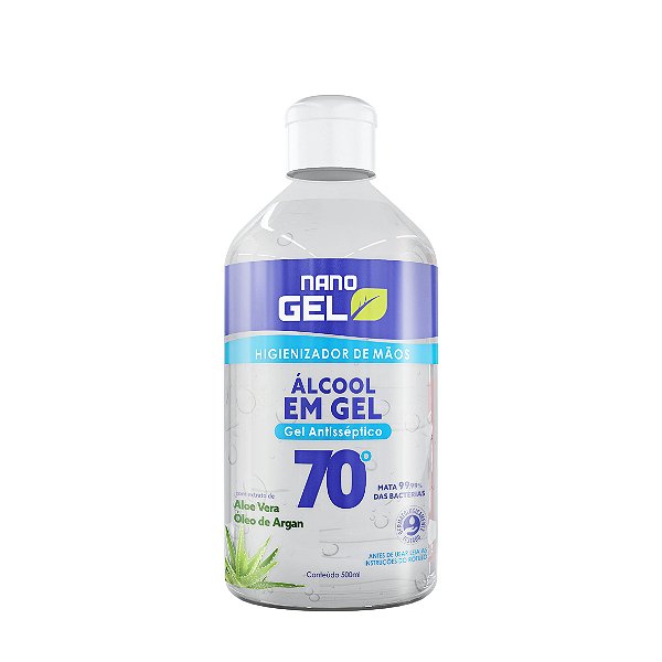 Álcool em Gel 70% - 500ml + Brinde Máscara