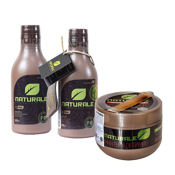Naturale Progressiva Organica 2x300ml + Máscara Capilar Bambu