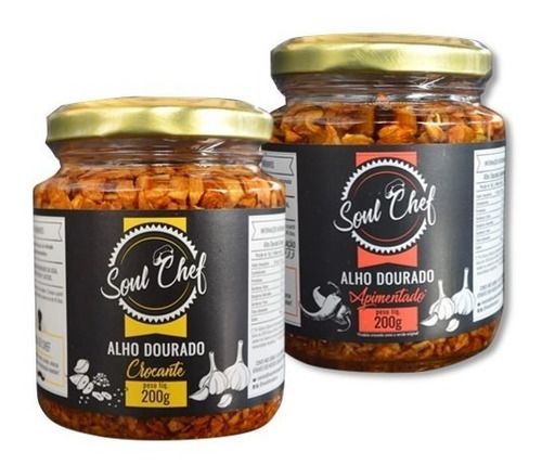 Kit Alho Crocante Soul Chef - Alho Tradicional + Apimentado
