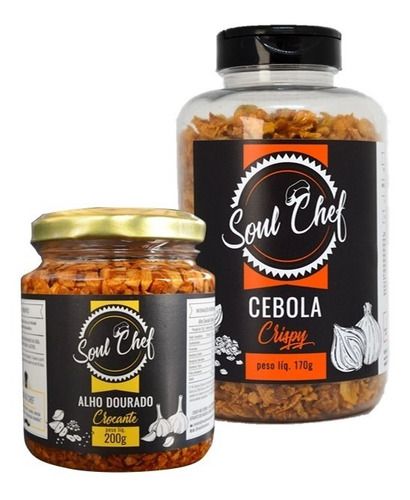 Kit Crocante Soul Chef - Alho Crocante + Cebola Crispy